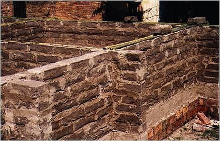 Primeras hiladas hidrofugadas (muro portante).