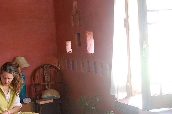 Laura Larraburu en su casa.